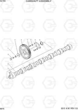 9070 CAMSHAFT ASSEMBLY SL733, Hyundai