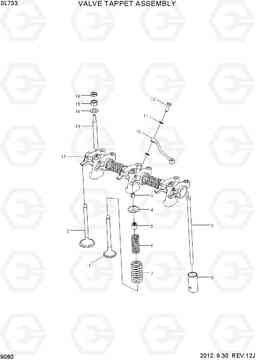 9080 VALVE TAPPET ASSEMBLY SL733, Hyundai