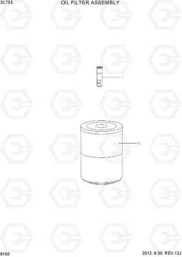 9150 OIL FILTER ASSEMBLY SL733, Hyundai