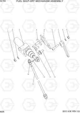 9225 FUEL SHUT-OFF MECHANISM ASSEMBLY SL733, Hyundai