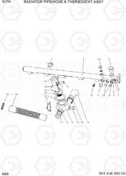 9250 RADATOR PIPE/HOSE & THERMOSTAT ASSY SL733, Hyundai