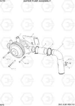 9270 WATER PUMP ASSEMBLY SL733, Hyundai