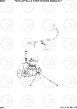 9310 PNEUMATIC AIR COMPRESSOR ASSEMBLY SL733, Hyundai