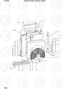 1040 RADIATOR TOTAL ASSY SL733S, Hyundai