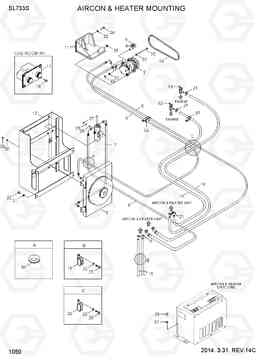 1050 AIRCON & HEATER MOUNTING SL733S, Hyundai