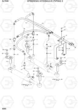 3060 STEERING HYDRAULIC PIPING 2 SL733S, Hyundai