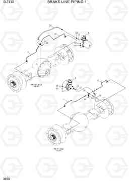 3070 BRAKE LINE PIPING 1 SL733S, Hyundai