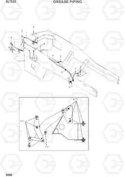 3090 GREASE PIPING SL733S, Hyundai