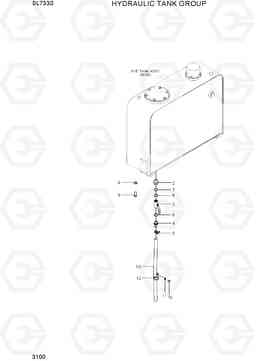 3100 HYDRAULIC TANK GROUP SL733S, Hyundai