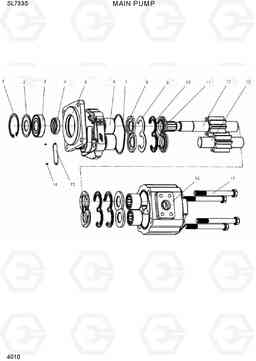 4010 MAIN PUMP SL733S, Hyundai