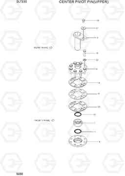 5030 CENTER PIVOT PIN(UPPER) SL733S, Hyundai