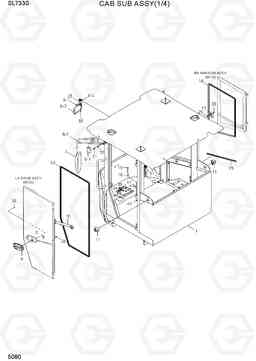 5080 CAB SUB ASSY(1/4) SL733S, Hyundai