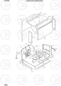 5090 CAB SUB ASSY(2/4) SL733S, Hyundai