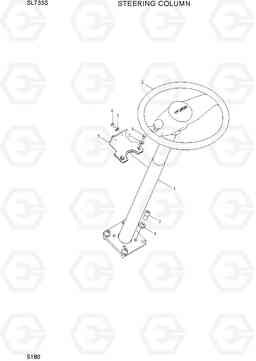 5180 STEERING COLUMN SL733S, Hyundai