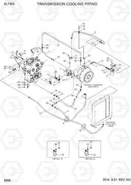 6050 TRANSMISSION COOLING PIPING SL733S, Hyundai