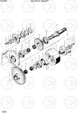 6130 OUTPUT SHAFT SL733S, Hyundai
