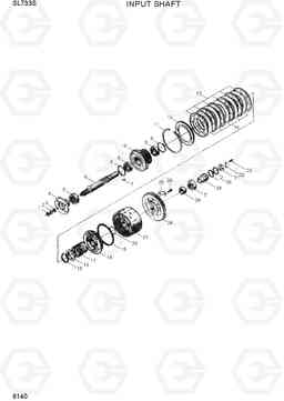 6140 INPUT SHAFT SL733S, Hyundai