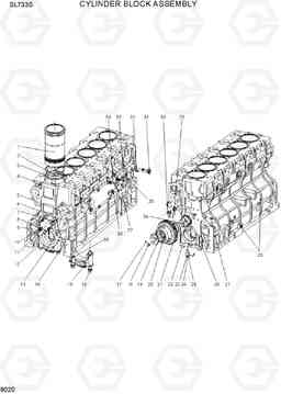 9020 CYLINDER BLOCK ASSEMBLY SL733S, Hyundai
