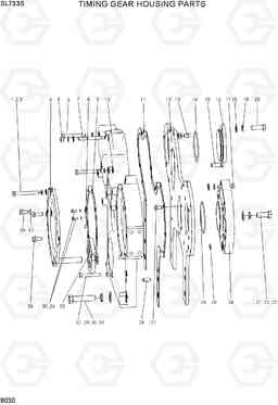 9030 TIMING GEAR HOUSING PARTS SL733S, Hyundai