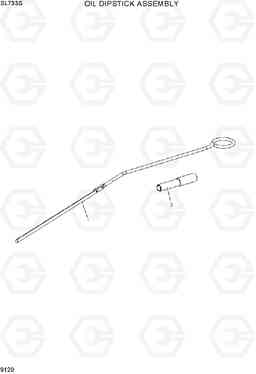 9120 OIL DIPSTICK ASSEMBLY SL733S, Hyundai