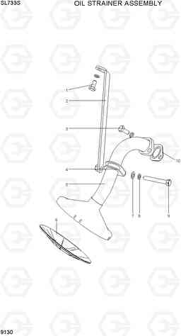 9130 OIL STRAINER ASSEMBLY SL733S, Hyundai