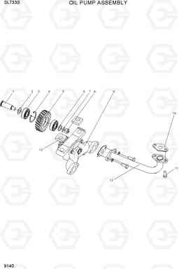 9140 OIL PUMP ASSEMBLY SL733S, Hyundai
