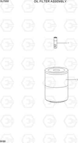 9150 OIL FILTER ASSEMBLY SL733S, Hyundai