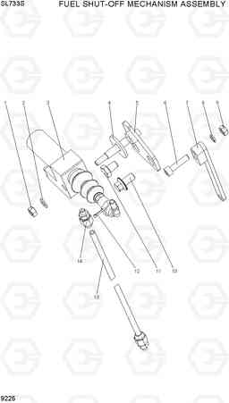 9225 FUEL SHUT-OFF MECHANISM ASSEMBLY SL733S, Hyundai