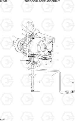 9230 TURBOCHARGER ASSEMBLY SL733S, Hyundai