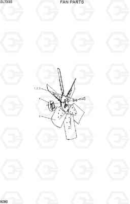 9280 FAN PARTS SL733S, Hyundai
