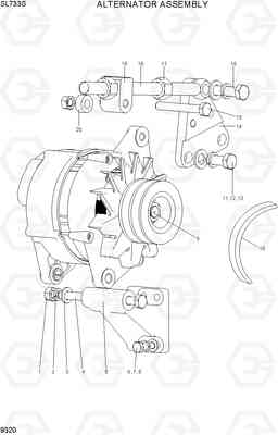 9320 ALTERNATOR ASSEMBLY SL733S, Hyundai