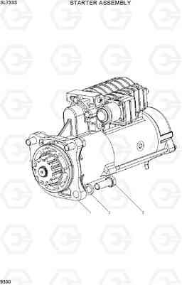 9330 STARTER ASSEMBLY SL733S, Hyundai