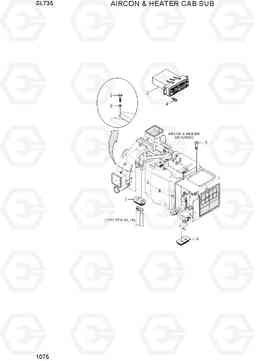 1075 AIRCON & HEATER CAB SUB SL735, Hyundai