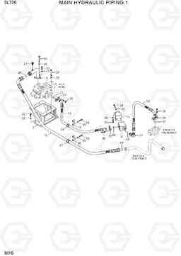 3010 MAIN HYDRAULIC PIPING 1 SL735, Hyundai