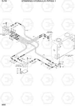 3050 STEERING HYDRAULIC PIPING 1 SL735, Hyundai