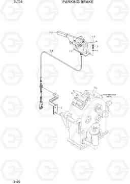 3120 PARKING BRAKE SL735, Hyundai