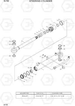 4110 STEERING CYLINDER SL735, Hyundai