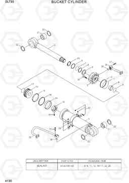 4130 BUCKET CYLINDER SL735, Hyundai