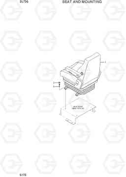 5170 SEAT AND MOUNTING SL735, Hyundai