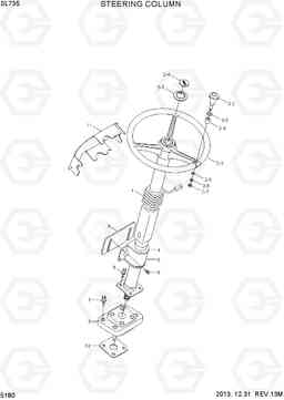 5180 STEERING COLUMN SL735, Hyundai