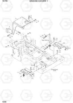 5220 ENGINE COVER 1 SL735, Hyundai