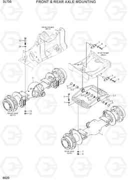 6020 FRONT & REAR AXLE MOUNTING SL735, Hyundai