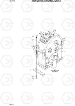 6040 TRANSMISSION MOUNTING SL735, Hyundai