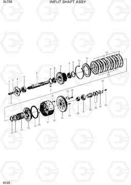 6120 INPUT SHAFT ASSEMBLY SL735, Hyundai