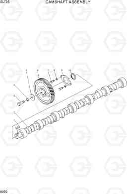 9070 CAMSHAFT ASSEMBLY SL735, Hyundai