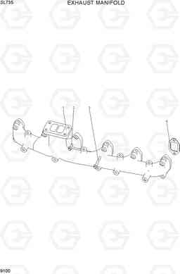 9100 EXHAUST MANIFOLD SL735, Hyundai