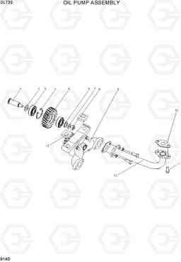 9140 OIL PUMP ASSEMBLY SL735, Hyundai