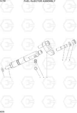 9220 FUEL INJECTOR ASSEMBLY SL735, Hyundai