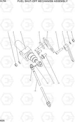 9225 FUEL SHUT-OFF MECHANISM ASSEMBLY SL735, Hyundai