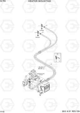 1110 HEATER MOUNTING SL763(-#0500), Hyundai